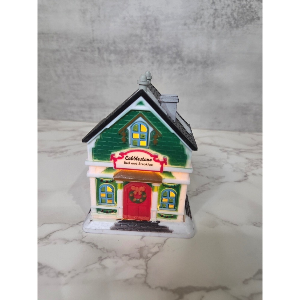 Cobblestone Bed and Breakfast Light Up Christmas Decoration